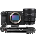 Sony A7C II schwarz + 24-50mm f/2.8 + Joby Compact Advanced Stativ