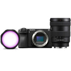 Sony A6700 + 16-55mm f/2.8 + Joby Beamo Reel Color RGB Video LED Light