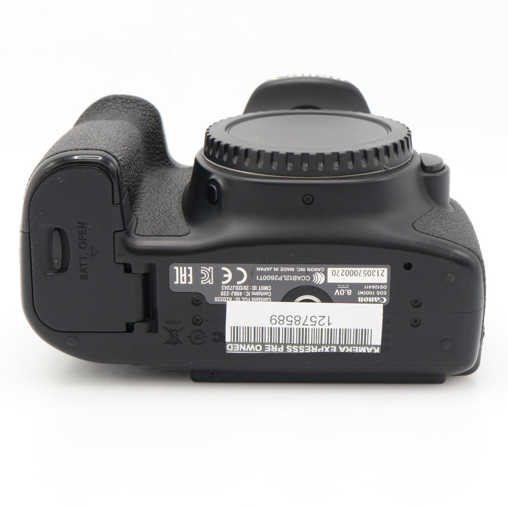 Canon EOS 70D body used