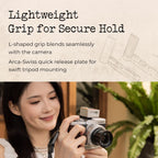 SmallRig 5701 L-Shaped Mount Plate Handle for Panasonic LUMIX L10, silver