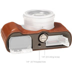 SmallRig 5699 Leder-Halbtasche für Panasonic LUMIX L10, braun