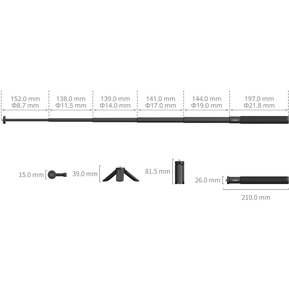 SmallRig 6362 Selfie stick Support for DJI Osmo Action 6 / Nano
