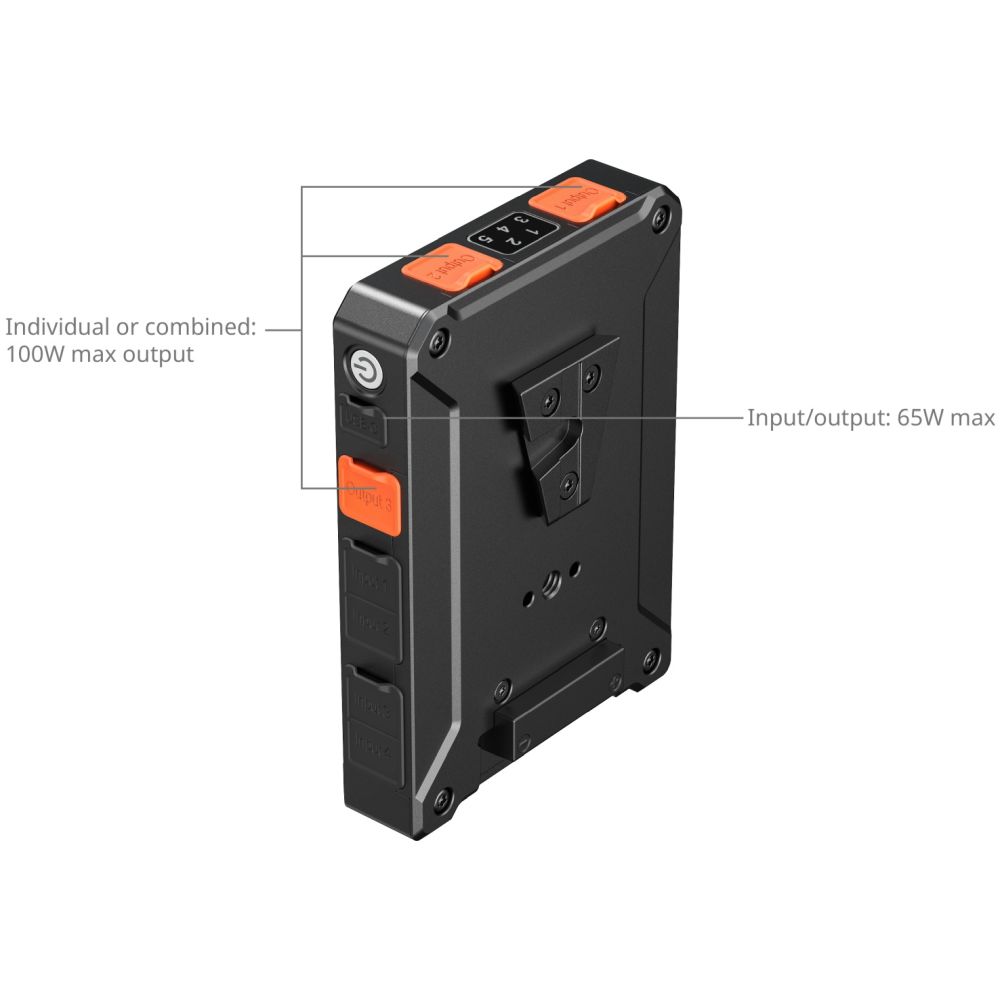 SmallRig 5653 Intelligente Energiemanagement-V-Mount-Akkuadapterplatte (Basisversion)