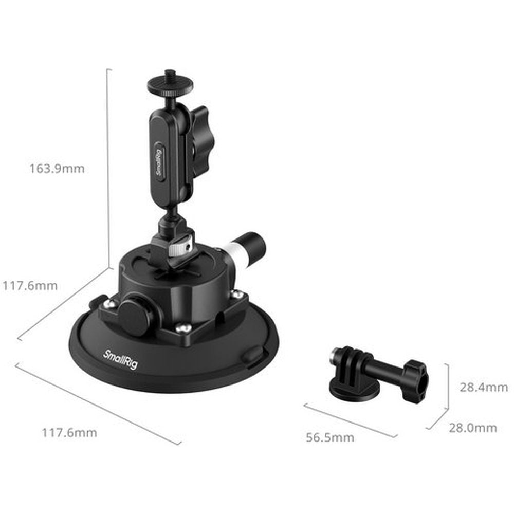 SmallRig 5855B 4,5" Saugnapfhalterung für Action-Kameras