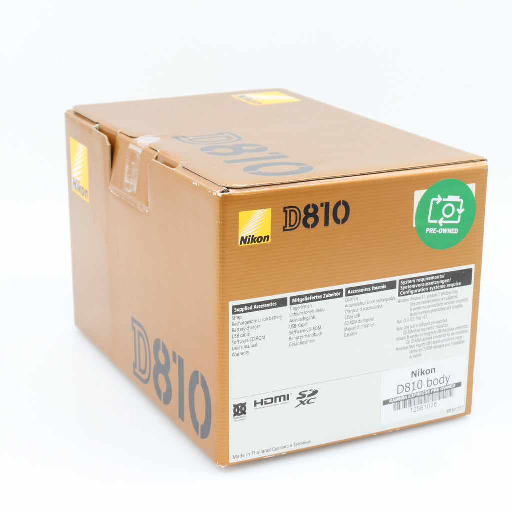 Nikon D810 Gehäuse gebraucht