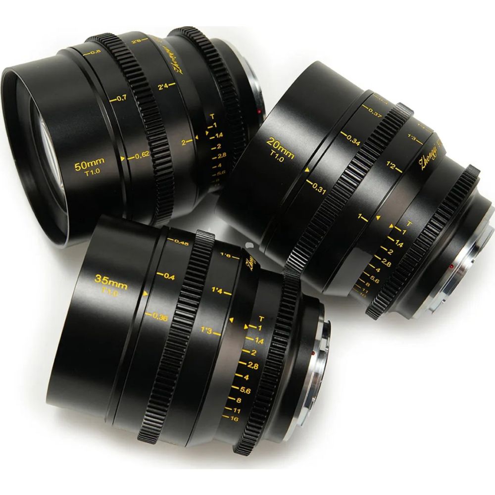 Zhongyi Mitakon 20mm T1 + 35mm T1 + 50mm T1 (S35 Cine Bundle Set) Fuji X