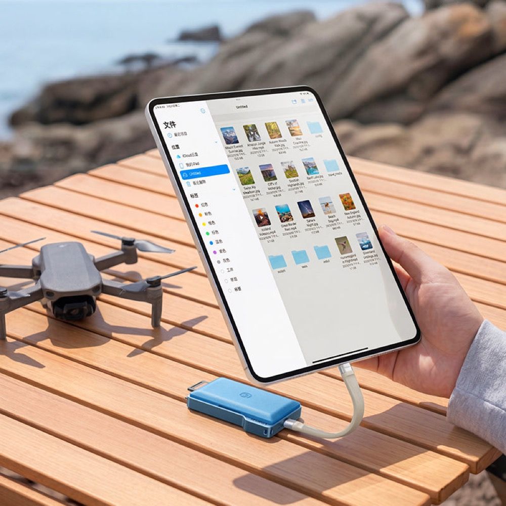 Ulanzi DC01 2-in-1 Tragbare Speicherkartenhülle – Blau