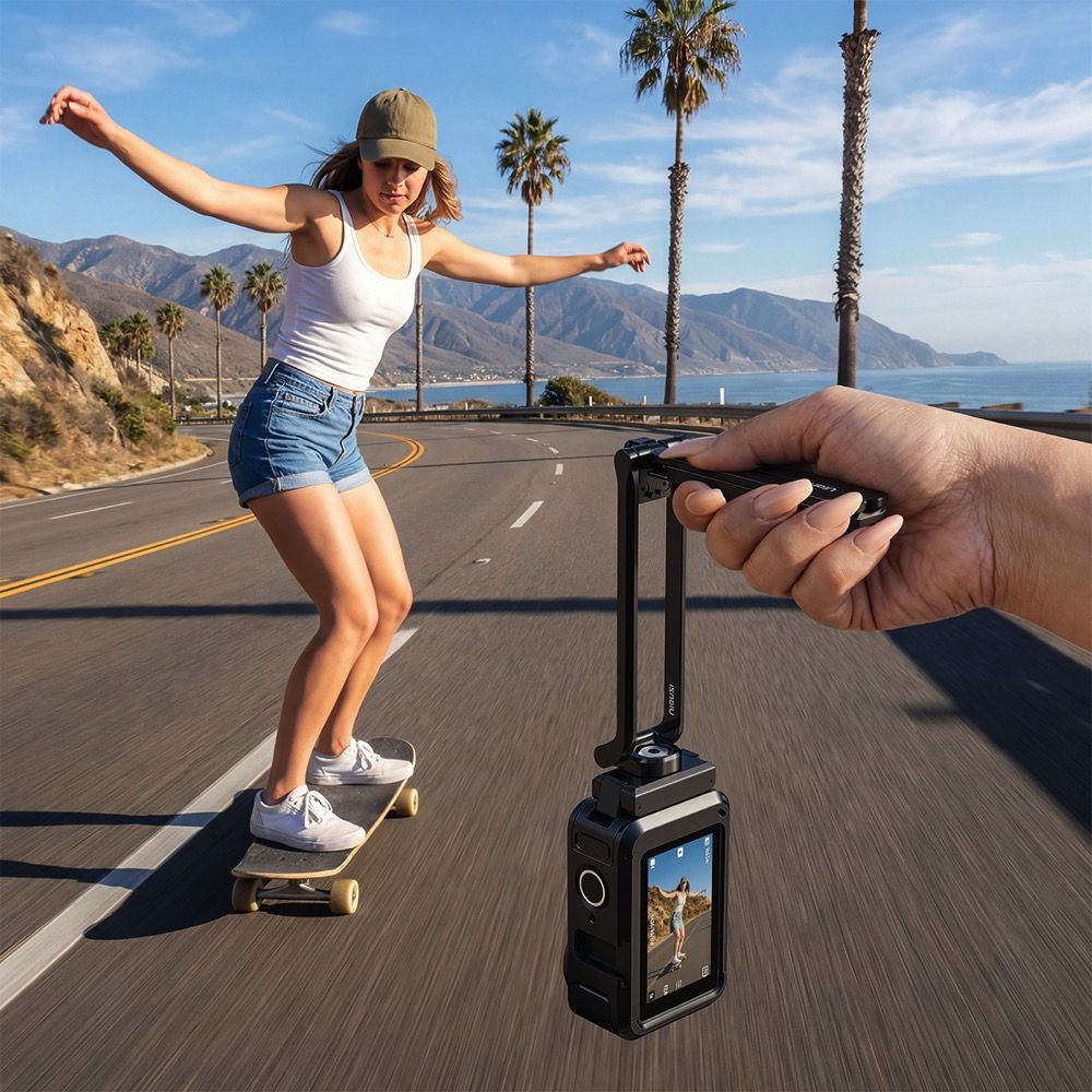 Ulanzi MA70 Magnetic Camera Stand (with Action 4 & 5 cameras)