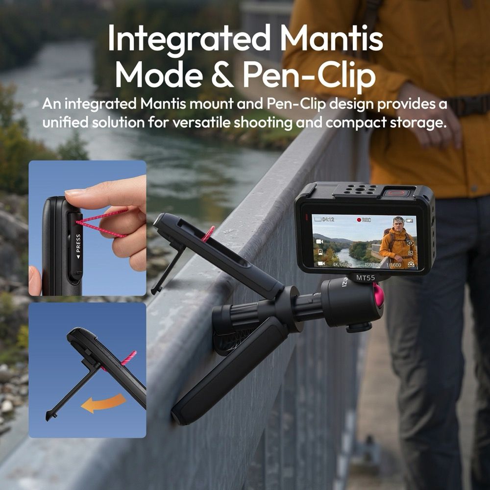 Ulanzi MT55 SnapGo Mini Selfie stick Stativ (1/4" Halterung)