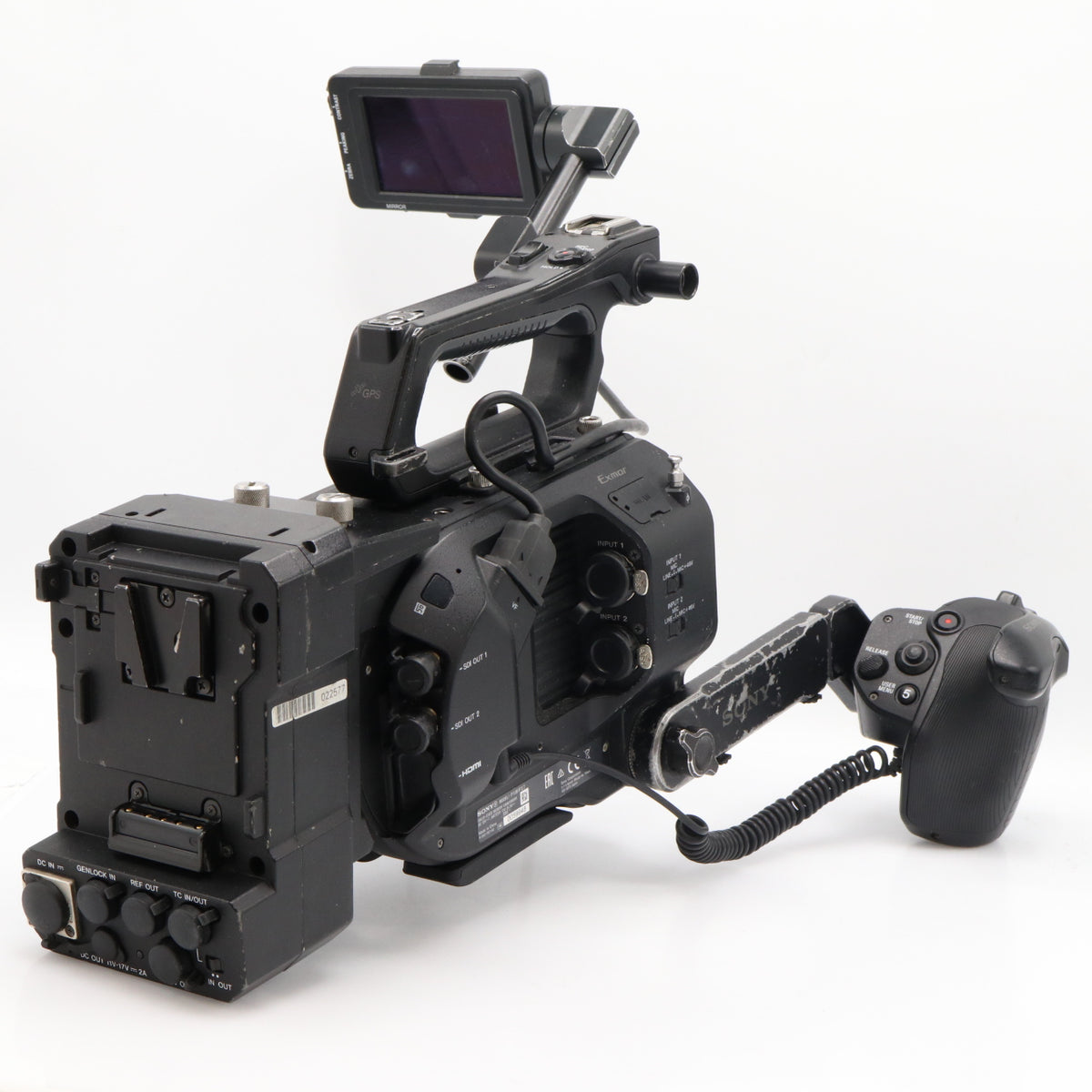 Sony PXW-FS7 body + XDCA-FS7 extension unit used