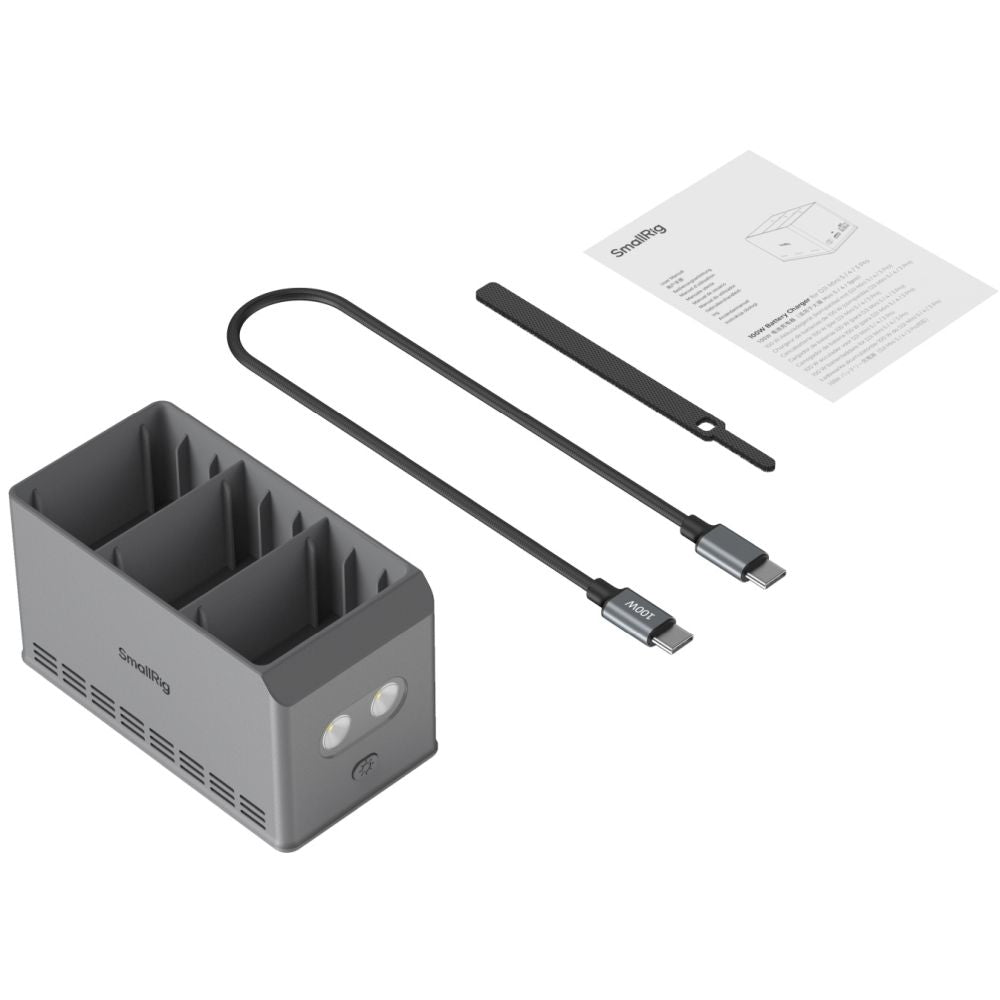 SmallRig 6502 100W Akkuladegerät für DJI Mini 5 / 4 / 3 Pro
