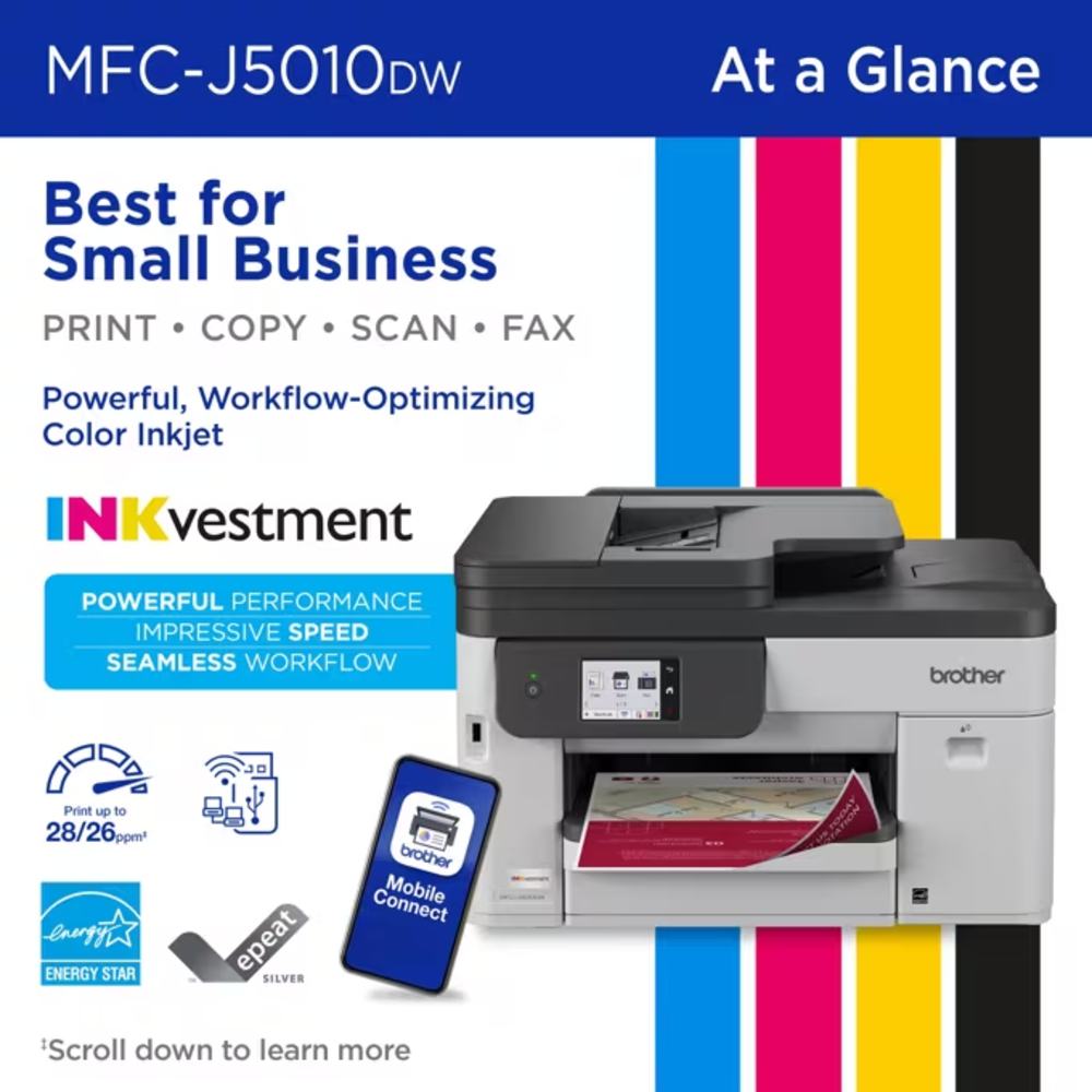 Brother MFC-J5010DW all-in-one colour inkjet printer