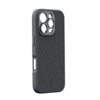 ShiftCam iPhone 16 Pro case Dark Grey Fabric + LensUltra 10x macro smartphone lens