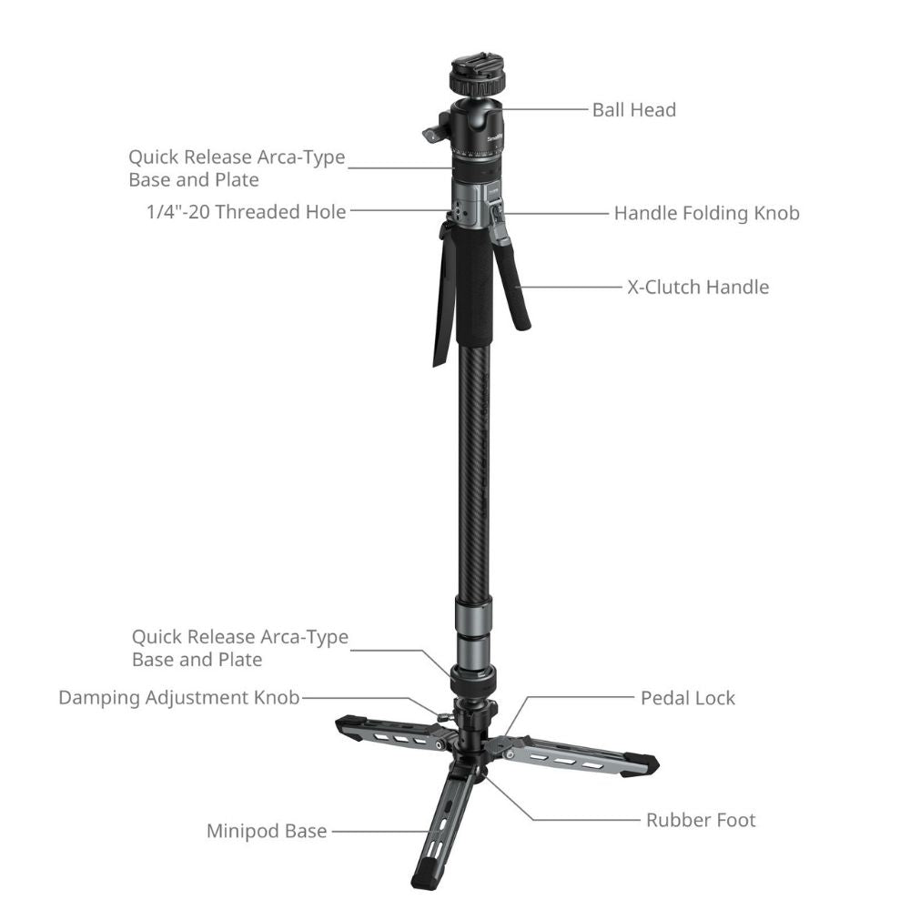 SmallRig 6285 Potato Jet TRIBEX PRO Monopod - Photography Version