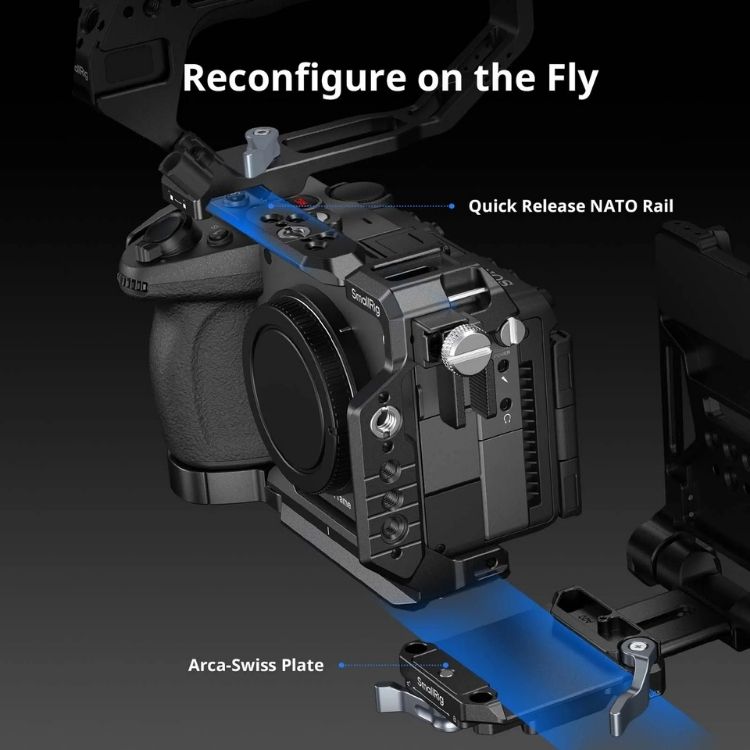 SmallRig 6924 "HawkLock" Advanced Cage Kit with Dual Rod System for Sony FX5