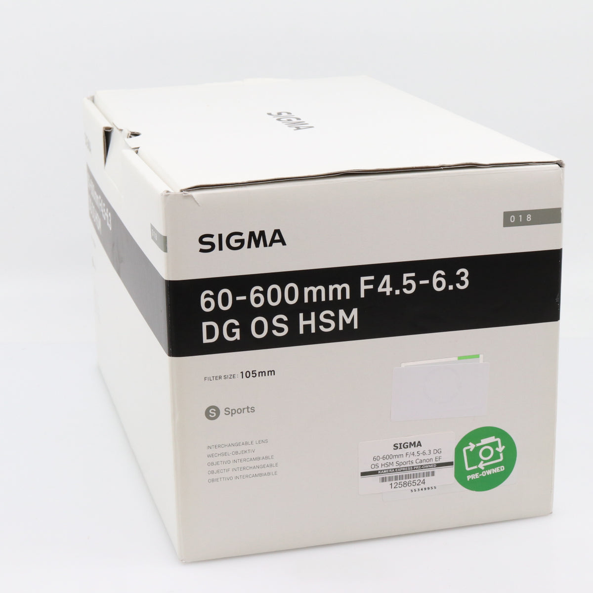 Sigma 60-600mm F/4.5-6.3 DG OS HSM Sports Canon EF gebraucht