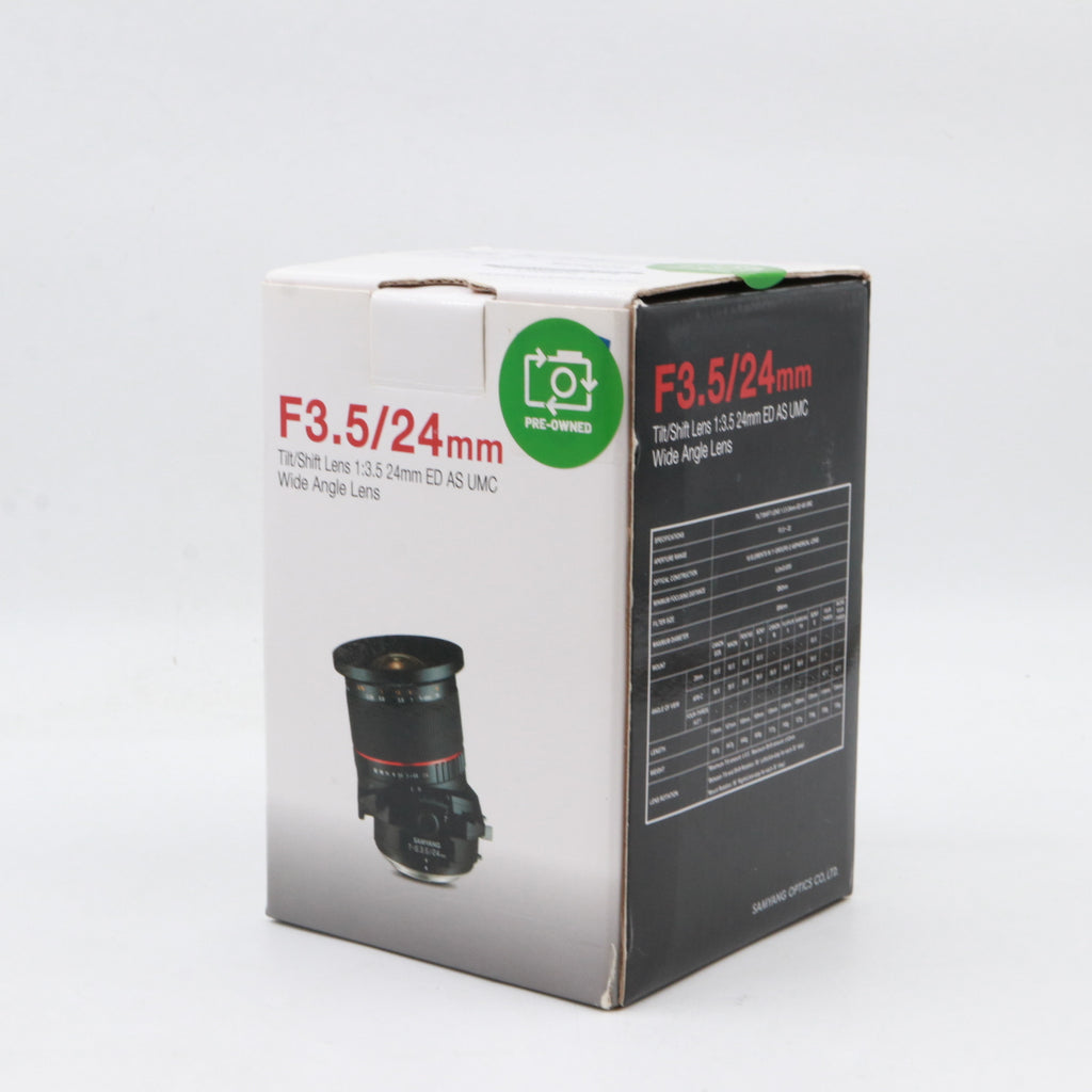 Samyang T-S 24mm f/3.5 ED AS UMC Tilt/Shift Nikon gebraucht
