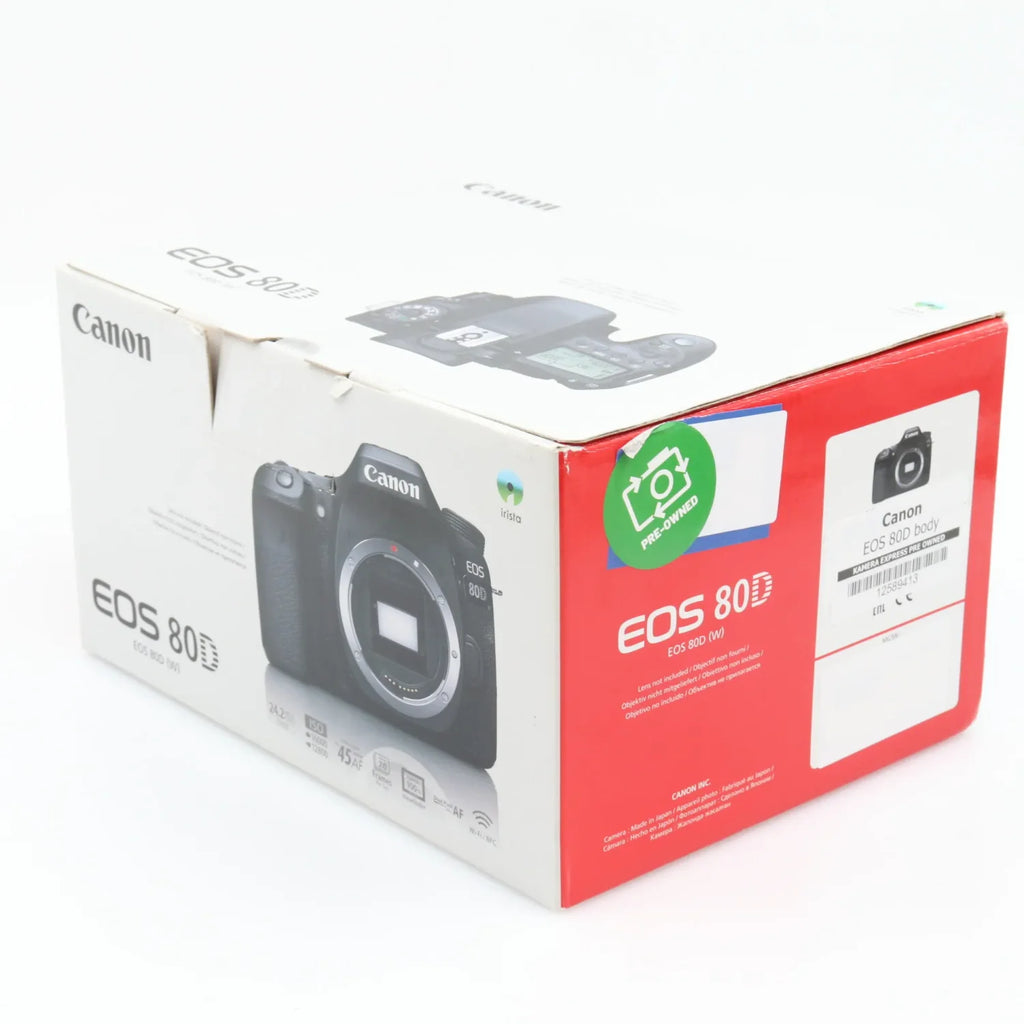 Canon EOS 80D body used