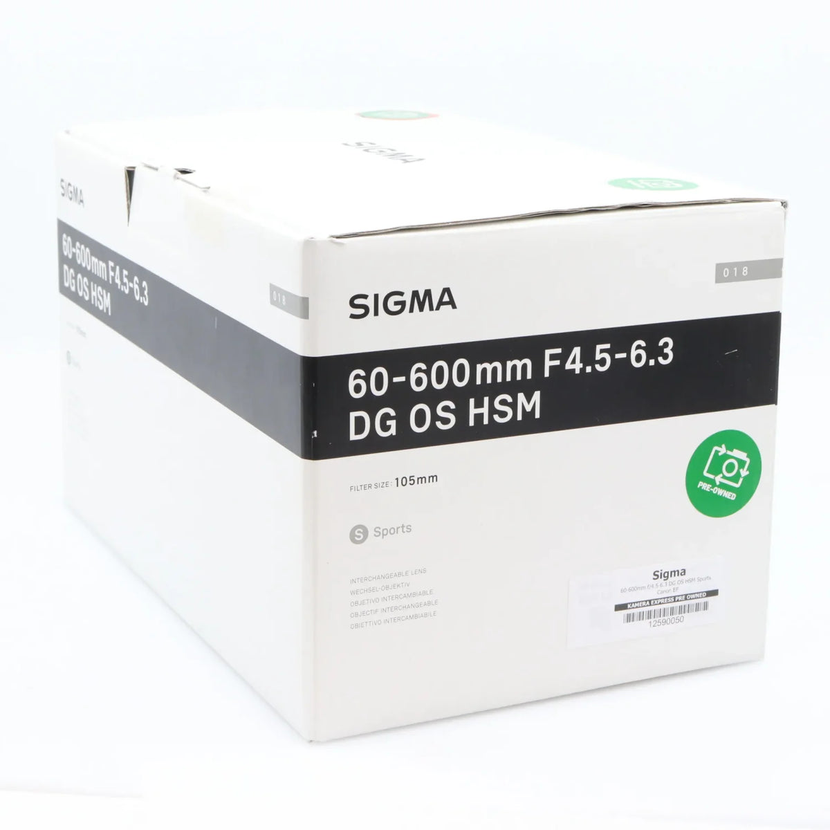 Sigma 60-600mm f/4.5-6.3 DG OS HSM Sports Canon EF gebraucht