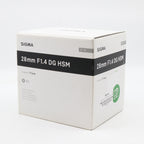 Sigma 28mm F/1.4 DG HSM Art Sony FE used