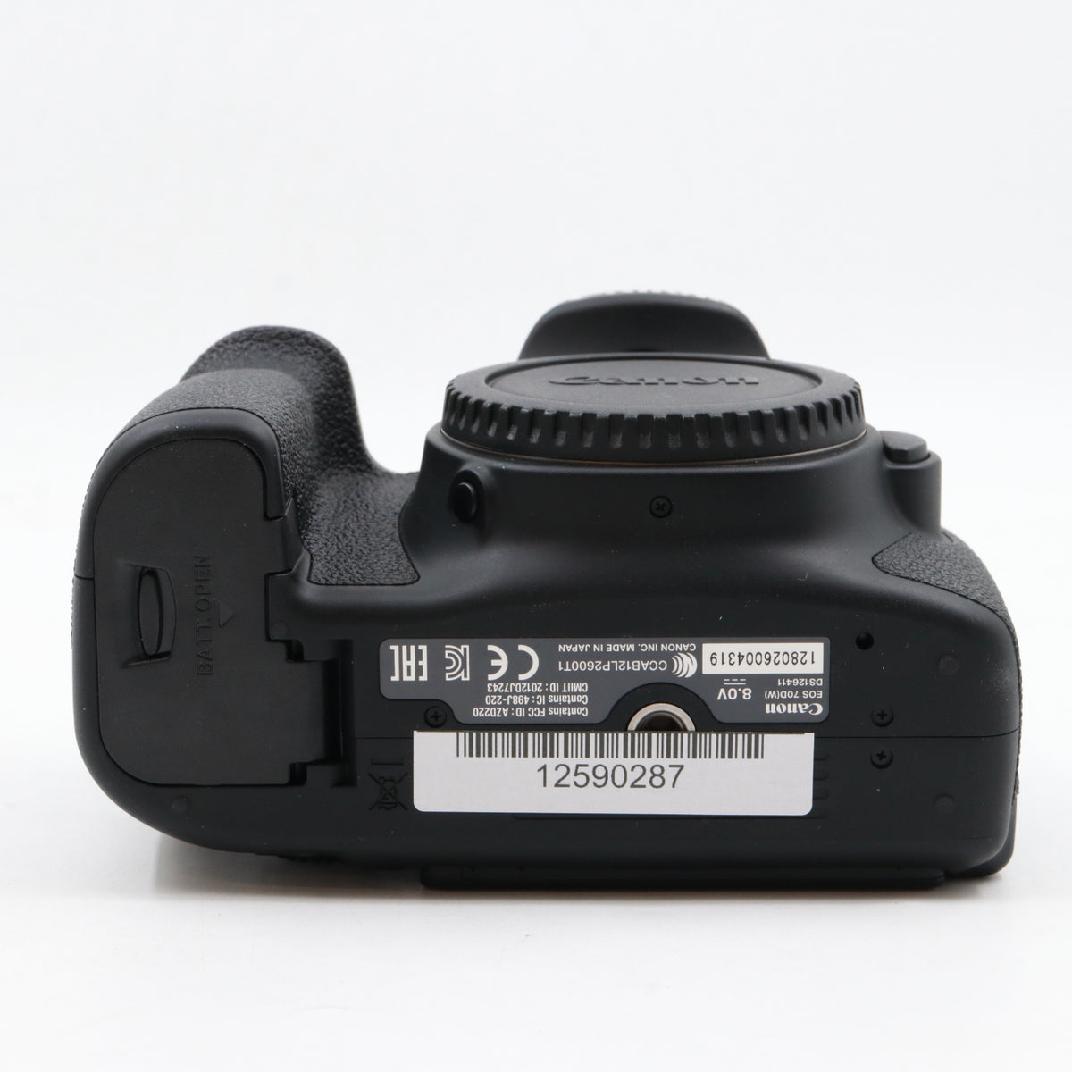 Canon EOS 70D body used