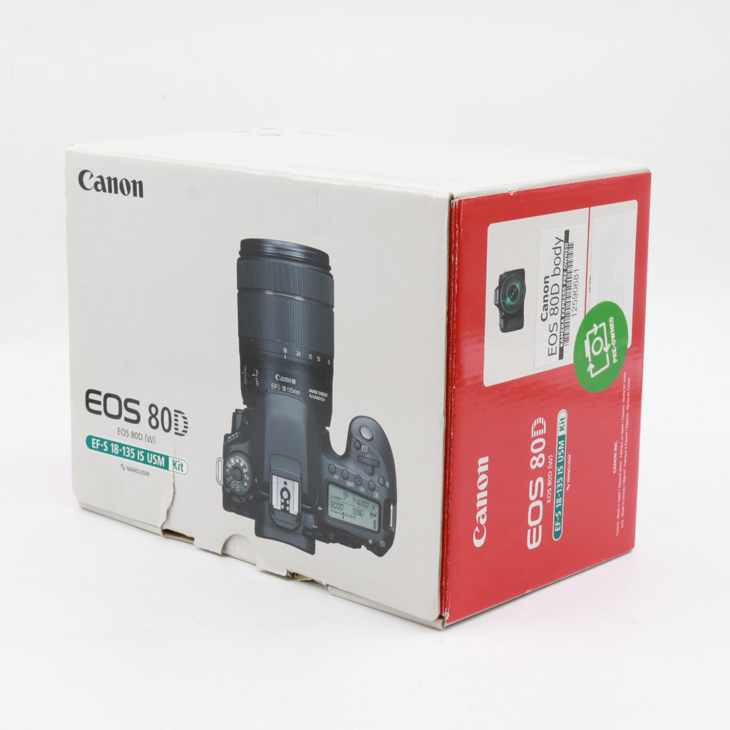 Canon EOS 80D body used