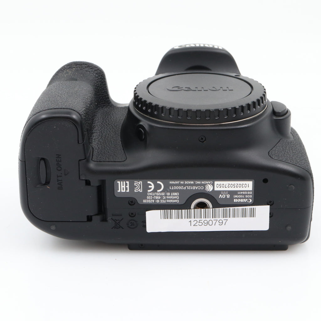 Canon EOS 70D body used