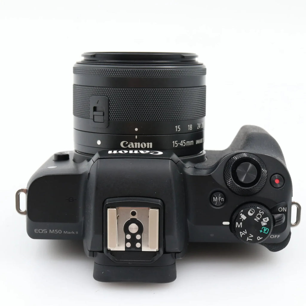 Canon EOS M50 mark II + EF-M 15-45mm f/3.5-6.3 IS STM used