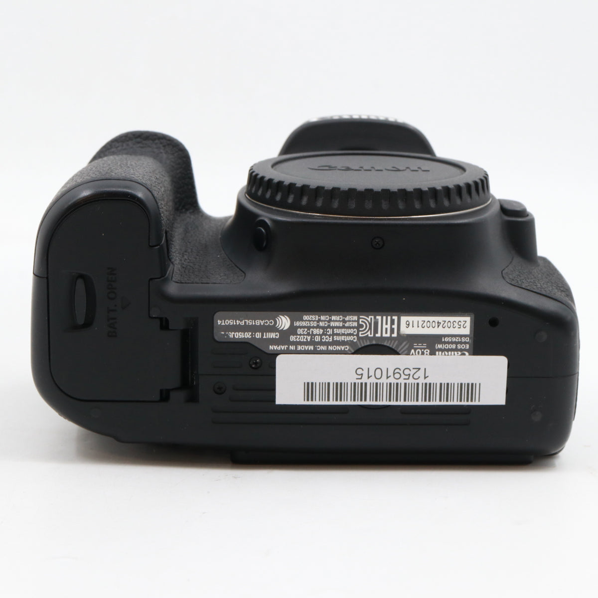 Canon EOS 80D body used