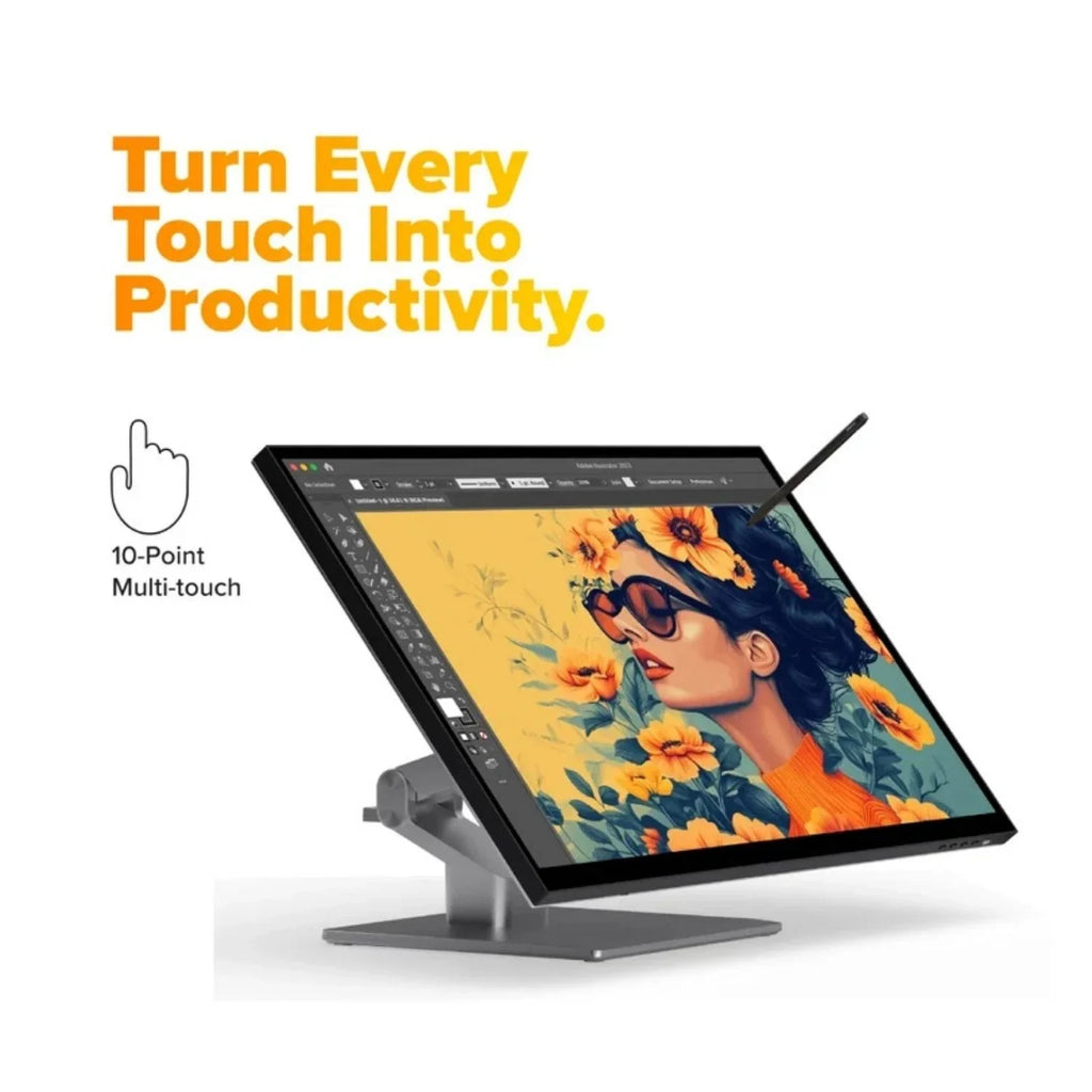 Alogic Clarity Fold Touch 27" 4K Touchscreen-Monitor mit Webcam und USB-C Power Delivery