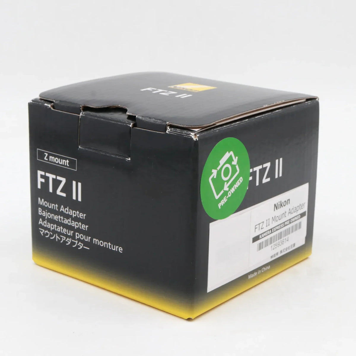 Nikon FTZ II Mount Adapter used