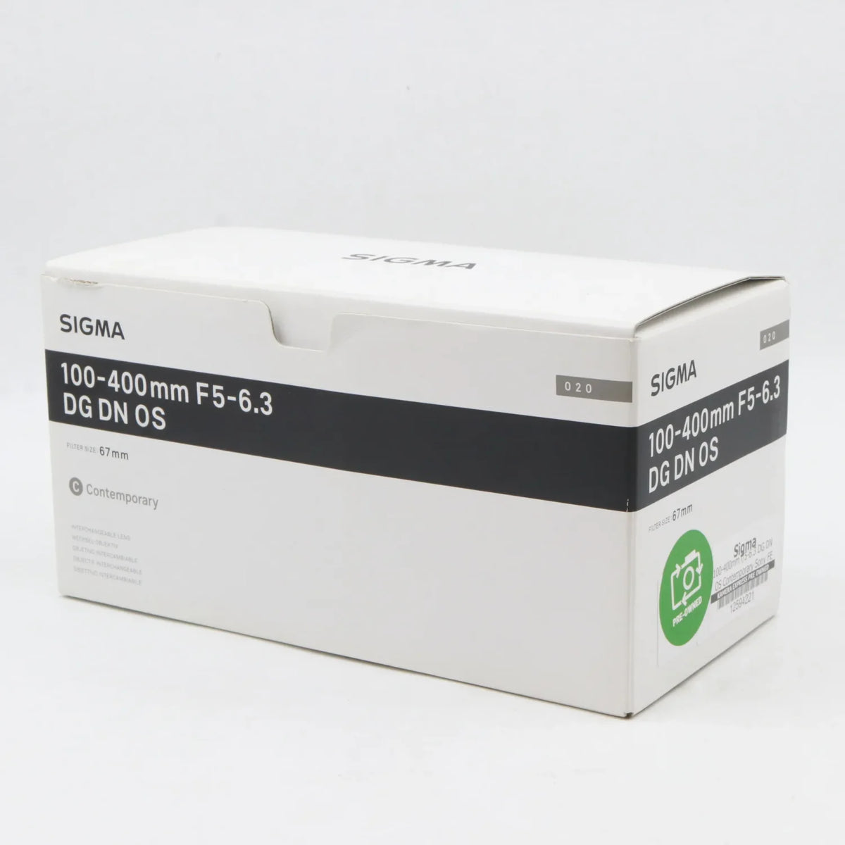 Sigma 100-400mm f/5-6.3 DG DN OS Contemporary Sony FE used