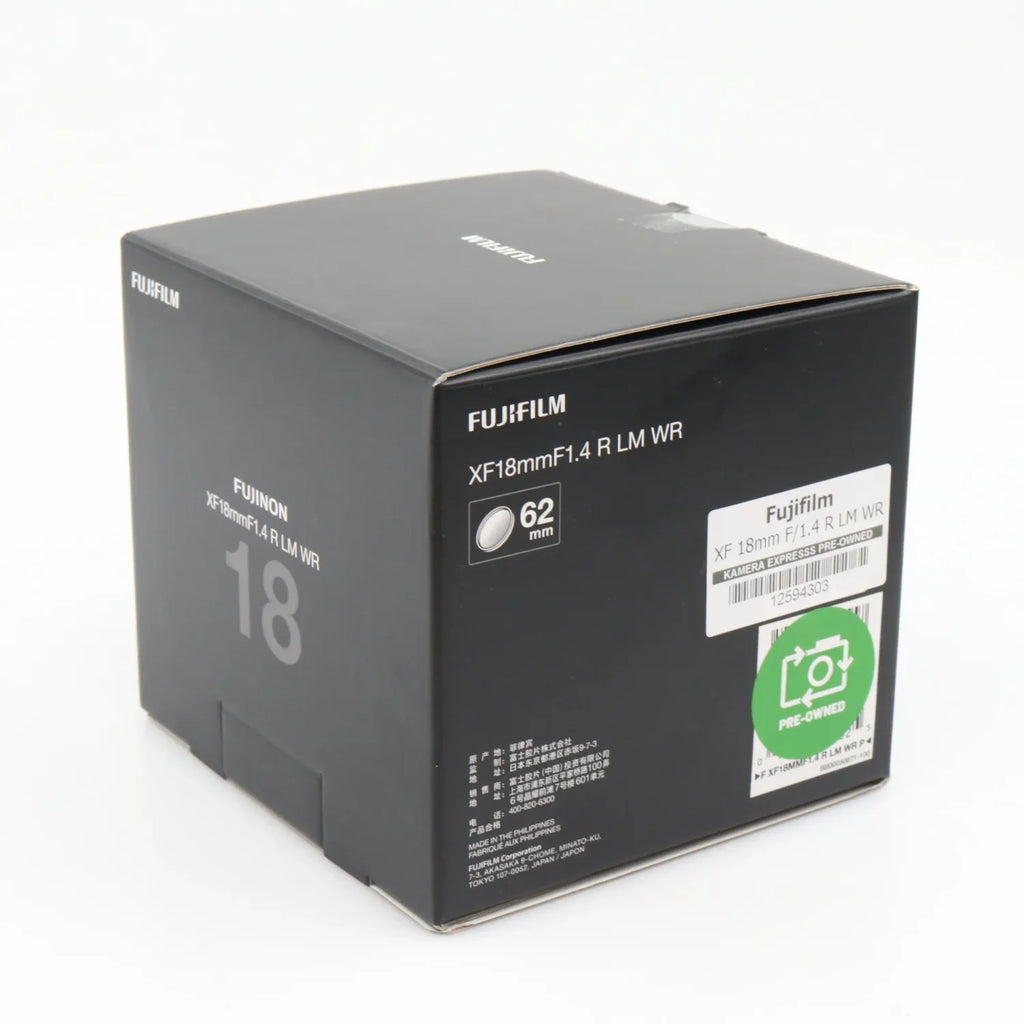 Fujifilm XF 18mm F/1.4 R LM WR used