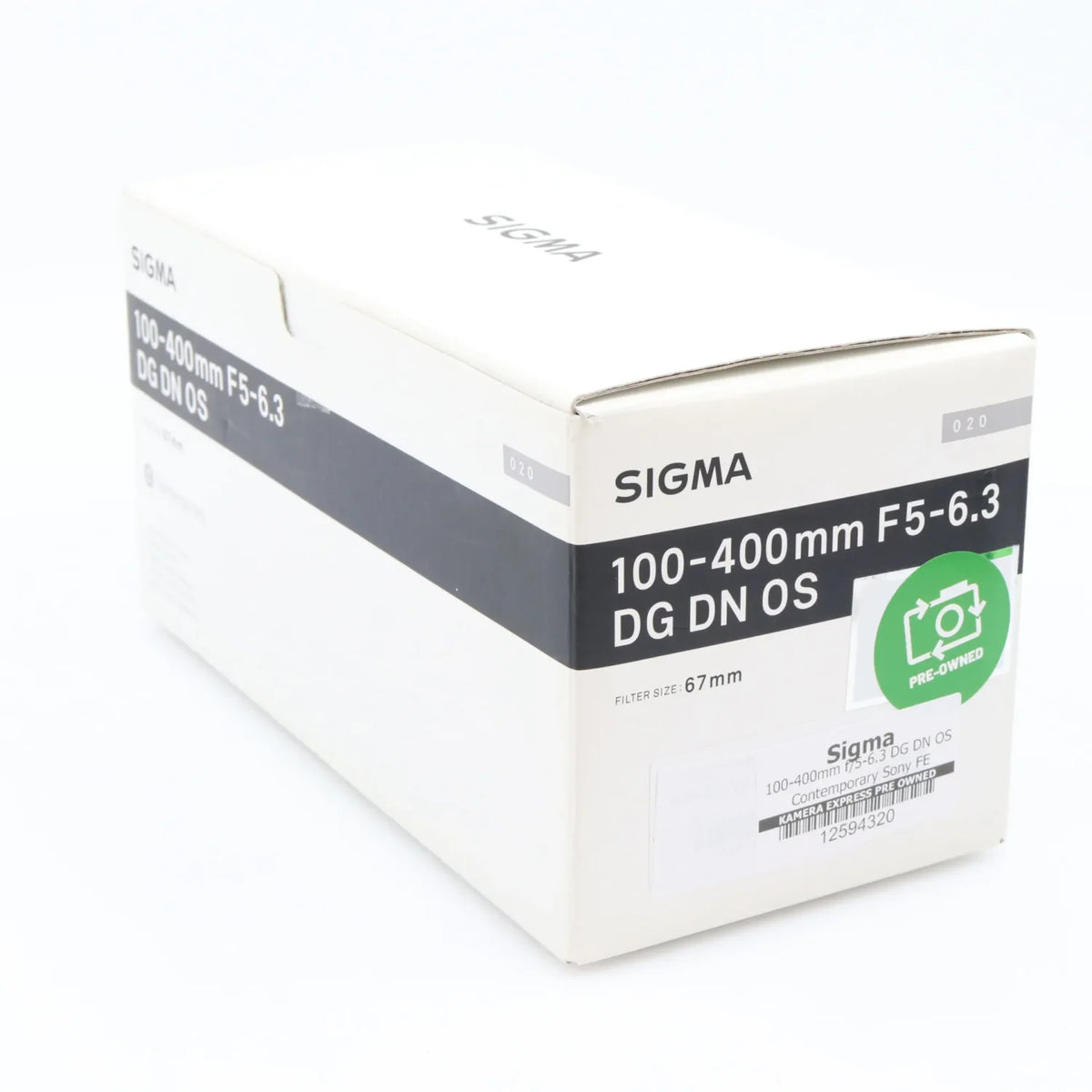 Sigma 100-400mm f/5-6.3 DG DN OS Contemporary Sony FE used