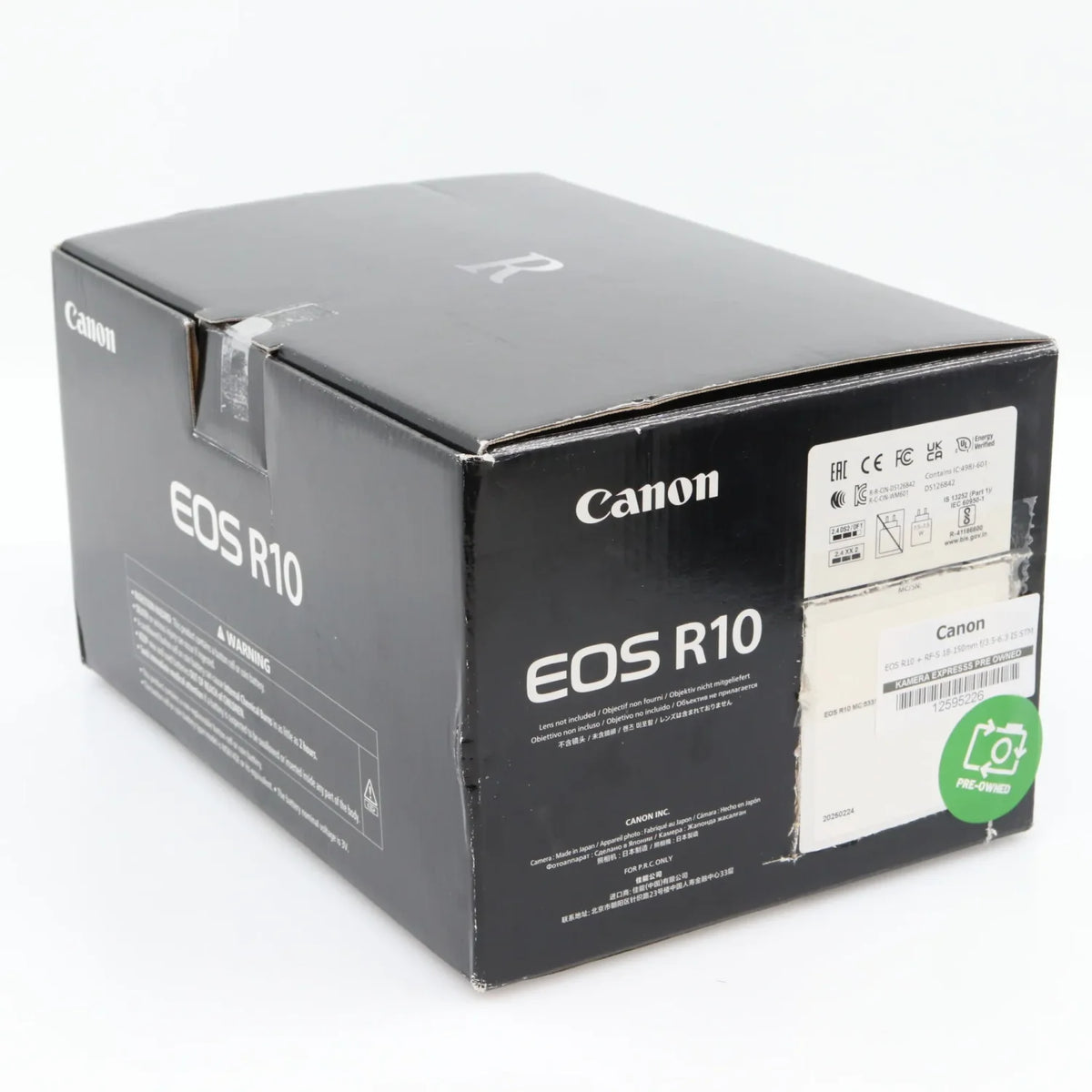 Canon EOS R10 + RF-S 18-150mm f/3.5-6.3 IS STM used