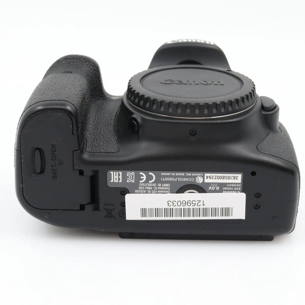 Canon EOS 70D body used