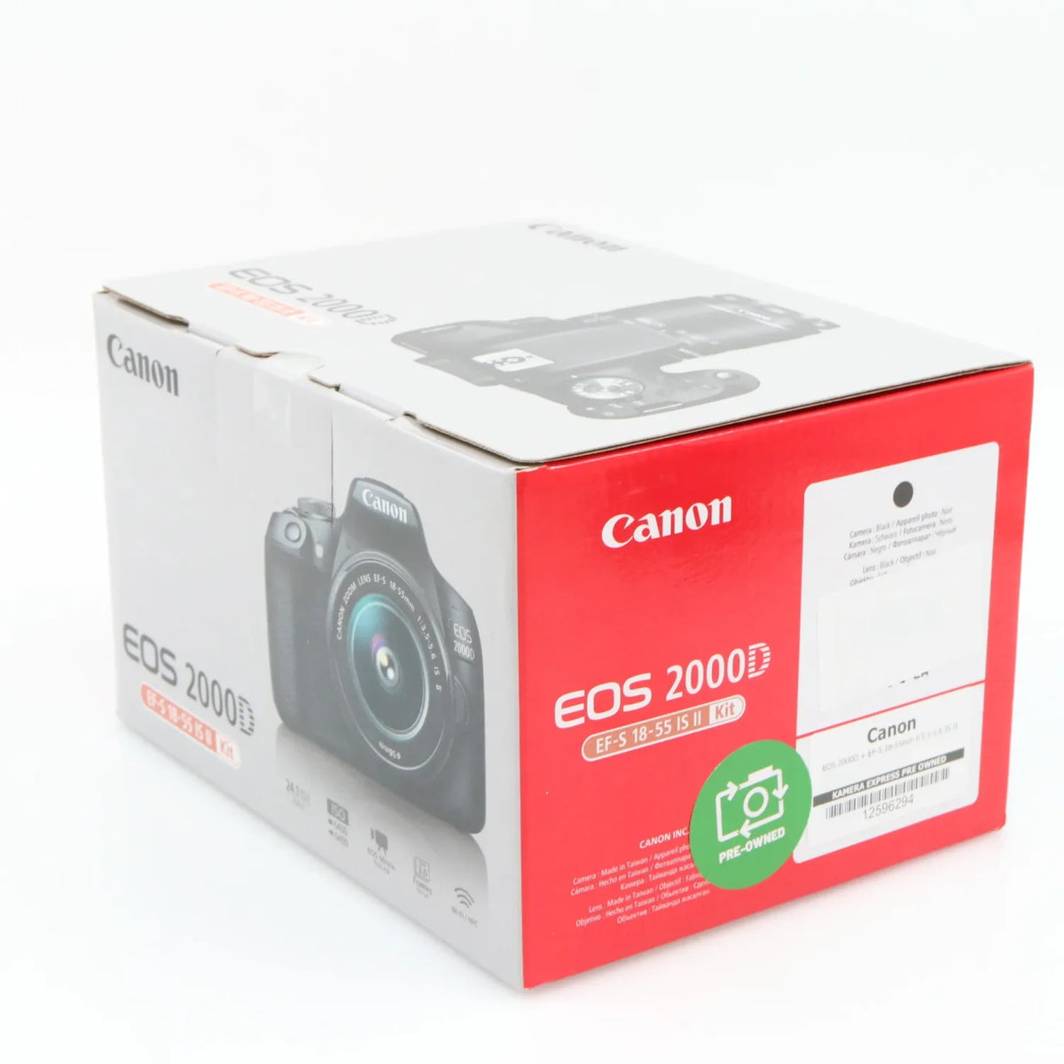 Canon EOS 2000D + EF-S 18-55mm f/3.5-5.6 IS II used
