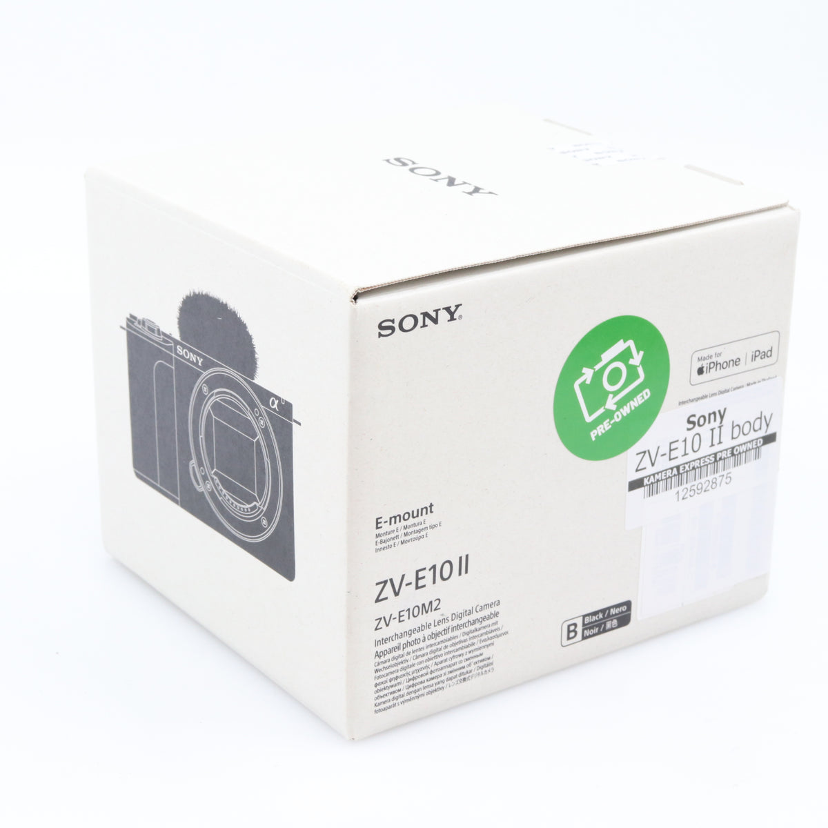 Sony ZV-E10 II body used