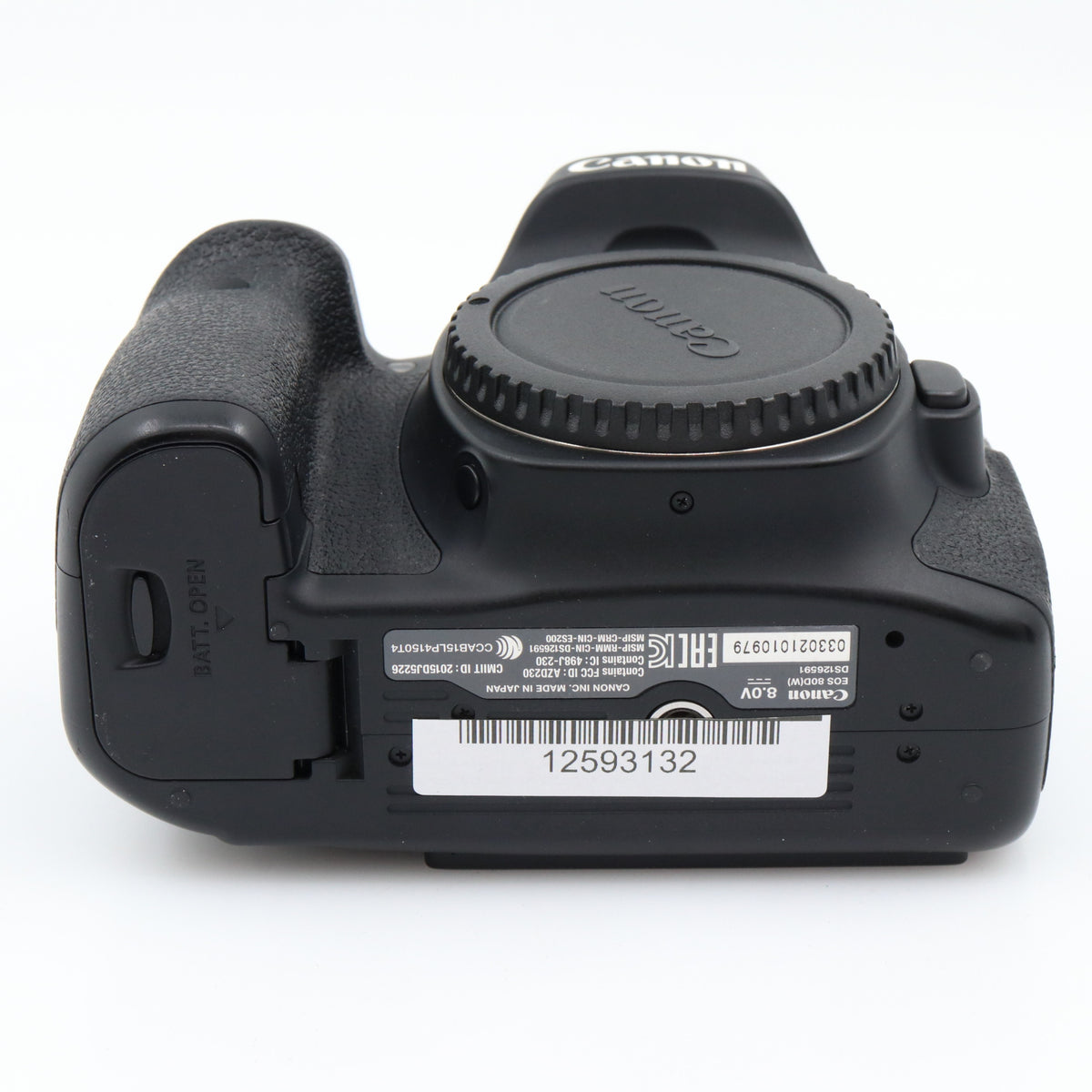 Canon EOS 80D body used